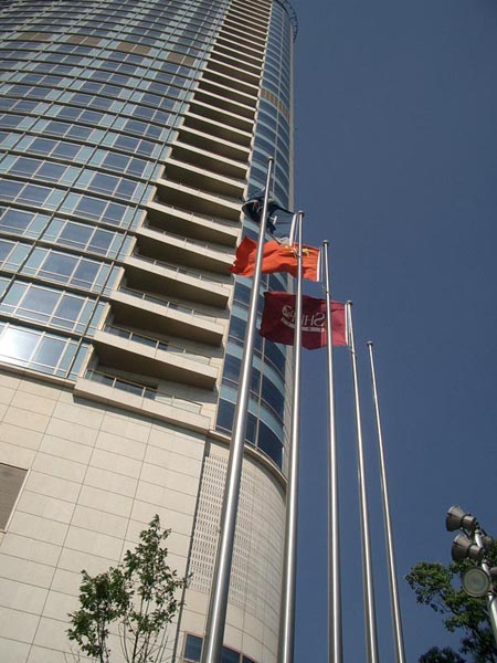 酒店 錐形旗桿